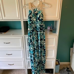Tie dye maxi dress